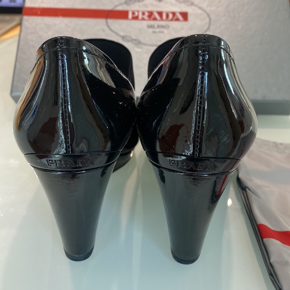 Prada Calzature Donna Black Patent Leather heels - Picture 4 of 6